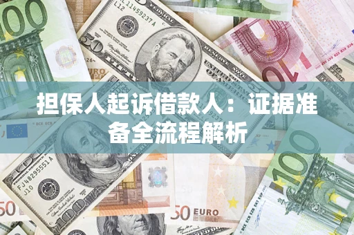 北京担保人起诉借款人：证据准备全流程解析