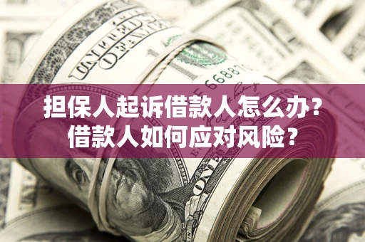 北京担保人起诉借款人怎么办？借款人如何应对风险？