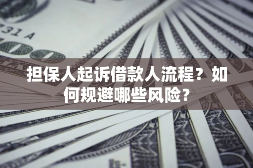 北京担保人起诉借款人流程？如何规避哪些风险？
